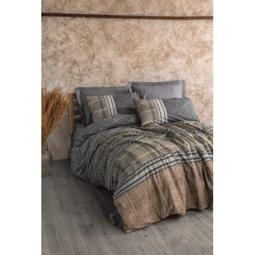 Toprak Timbre Antrasit Tek Kişilik Nevresim Takımı Toprak Timbre Antrasit Tek Kişilik Nevresim Takımı