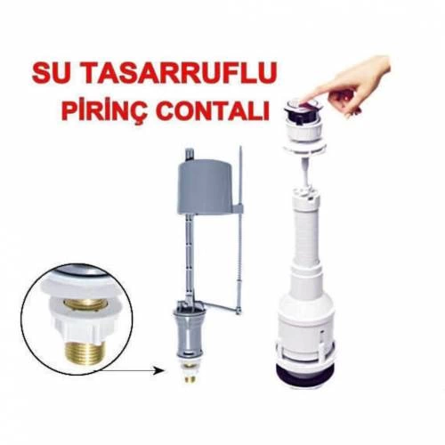 Klozet Sifon Basmalı Rezervuar İç Takım Su Tasarruflu Klozet Sifon Basmalı Rezervuar İç Takım Su Tasarruflu