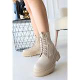 Bej Cilt Bağcıklı Bot