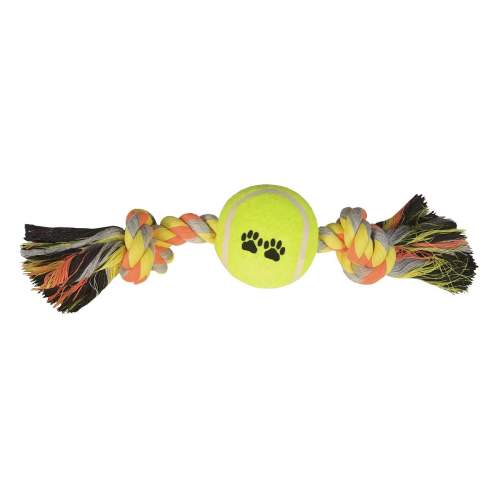 Tenis Toplu Kısa Düğümlü Köpek Diş İpi 7-26 cm Sarı Tenis Toplu Kısa Düğümlü Köpek Diş İpi 7-26 cm Sarı