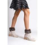 Lisinya948 Fermuarlı Ortopedik Taban Suya ve Soğuğa Dayanıklı Tüylü Topuklu Kadın Bot KT Krem Lisinya948 Fermuarlı Ortopedik Taban Suya ve Soğuğa Dayanıklı Tüylü Topuklu Kadın Bot KT Krem