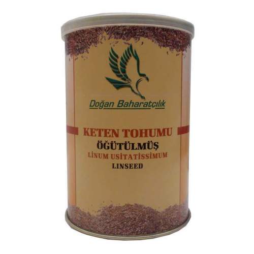 Keten Tohumu Öğütülmüş Doğal 150 Gr Teneke Kutu Keten Tohumu Öğütülmüş Doğal 150 Gr Teneke Kutu