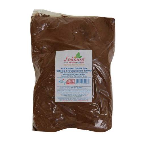 Türk Kahvesi Günlük Taze Çekilmiş 3.75 Orta Kavrum 1000 Gr Paket Türk Kahvesi Günlük Taze Çekilmiş 3.75 Orta Kavrum 1000 Gr Paket