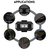 Pratik 7 Renk Bisiklet Motosiklet Drone Işığı Çakarlı Lamba