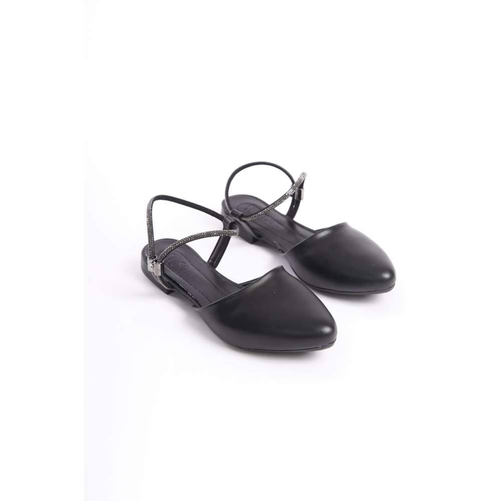 Lisinya948 Lastikli Ortopedik Rahat Taban Bilekten Taş Detaylı Kadın Babet Ayakkabı ST Siyah Lisinya948 Lastikli Ortopedik Rahat Taban Bilekten Taş Detaylı Kadın Babet Ayakkabı ST Siyah