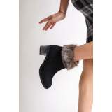 Lisinya948 Fermuarlı Ortopedik Taban Suya ve Soğuğa Dayanıklı Tüylü Topuklu Süet Kadın Bot ST Siyah Lisinya948 Fermuarlı Ortopedik Taban Suya ve Soğuğa Dayanıklı Tüylü Topuklu Süet Kadın Bot ST Siyah