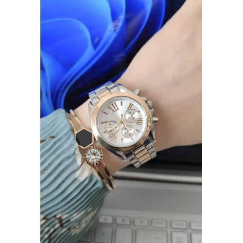 Zarif Ve Şık Özel Tasarım Roma Rakam Detaylı Metal Bayan Kol Saati (gümüş-rose) Zarif Ve Şık Özel Tasarım Roma Rakam Detaylı Metal Bayan Kol Saati (gümüş-rose)