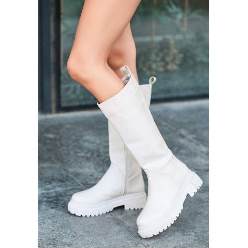 Ten Cilt Topuklu Çizme Ten Cilt Topuklu Çizme