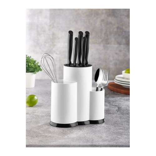 3 Bölmeli Kaşıklık - Şef Bıçaklık Standı Beyaz 3 Bölmeli Kaşıklık - Şef Bıçaklık Standı Beyaz