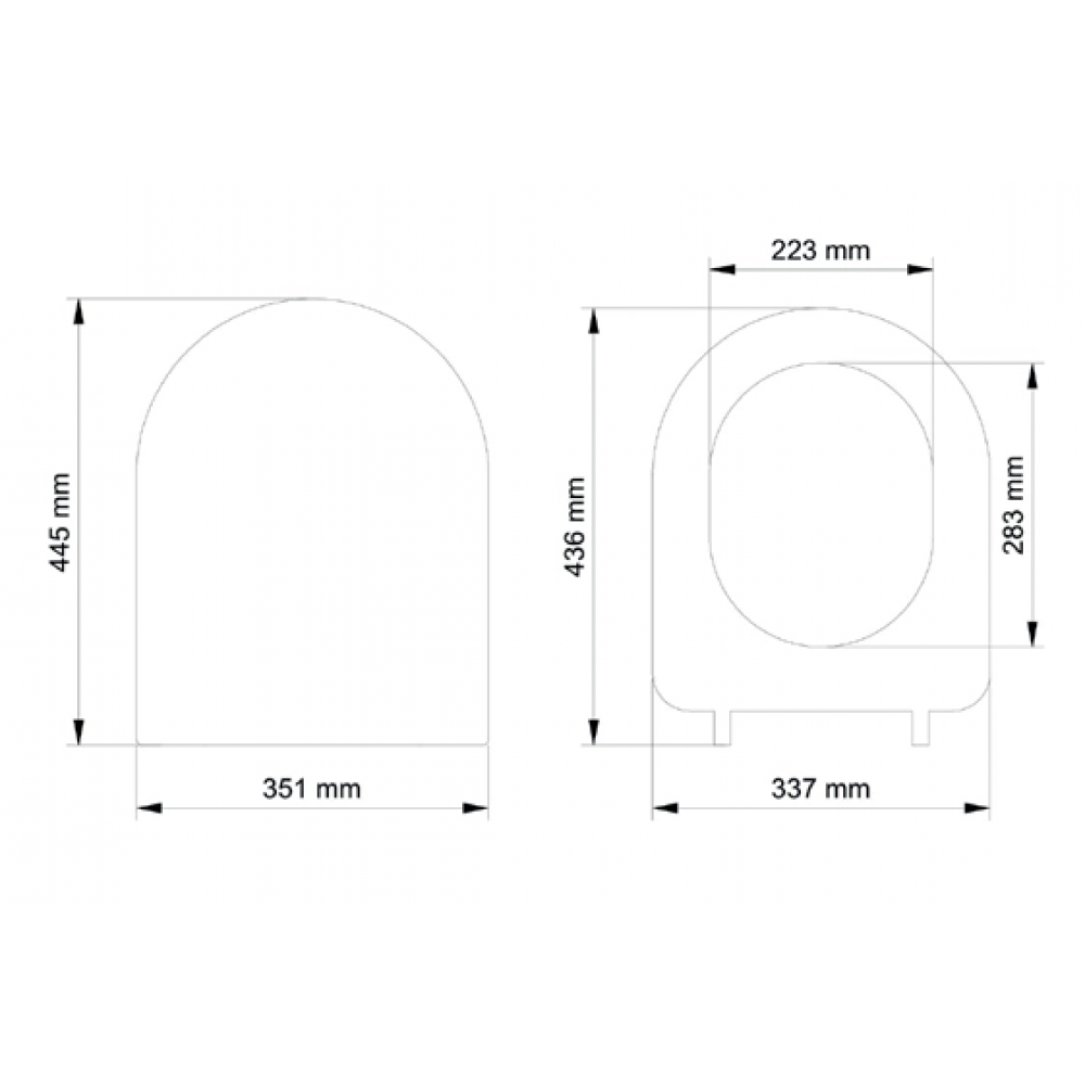 Gala Slim Model Yavaş Kapanan Amortisörlü Klozet Kapağı Ultra İnce Tasarım