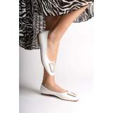 Lisinya948 Bağcıksız Ortopedik Rahat Taban Toka Detaylı Kadın Babet Ayakkabı KT Beyaz Lisinya948 Bağcıksız Ortopedik Rahat Taban Toka Detaylı Kadın Babet Ayakkabı KT Beyaz