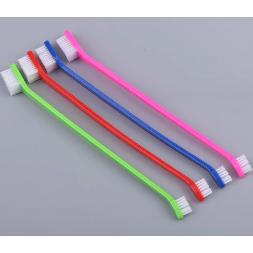 Pratik Çift Taraflı Hayvan Diş Fırçası 4 Lü Set