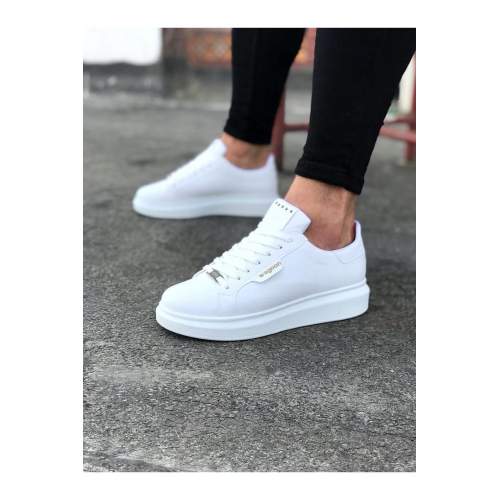 Beyaz Düz Erkek Casual Ayakkabı Beyaz Düz Erkek Casual Ayakkabı