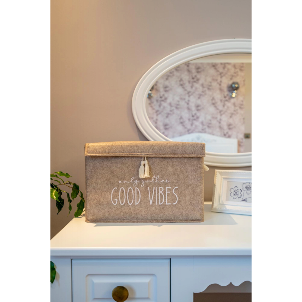 Kapaklı Püskül Detaylı Düzenleyici Çok Amaçlı Organizer Keçe Sepet (mini) - 03495 Kapaklı Püskül Detaylı Düzenleyici Çok Amaçlı Organizer Keçe Sepet (mini) - 03495