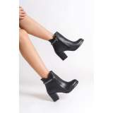 Lisinya948 Fermuarlı Ortopedik Taban Suya ve Soğuğa Dayanıklı Taşlı Topuklu Kadın Bot ST Siyah Lisinya948 Fermuarlı Ortopedik Taban Suya ve Soğuğa Dayanıklı Taşlı Topuklu Kadın Bot ST Siyah