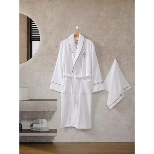 Classic Bornoz Seti Güher M-L Kadın Classic Bornoz Seti Güher M-L Kadın