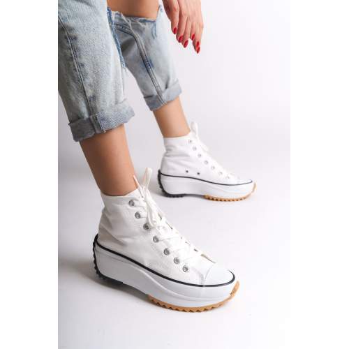 Lisinya948 Bağcıklı Ortopedik Taban Kadın Sneaker Ayakkabı BT Beyaz Lisinya948 Bağcıklı Ortopedik Taban Kadın Sneaker Ayakkabı BT Beyaz