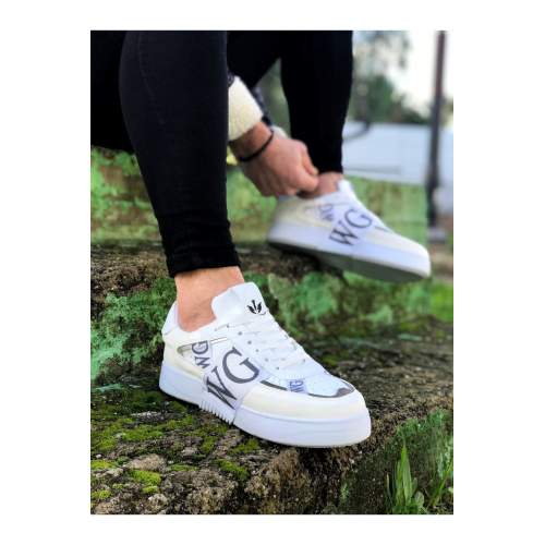 Beyaz Gri Erkek Günlük Ayakkabı Beyaz Gri Erkek Günlük Ayakkabı