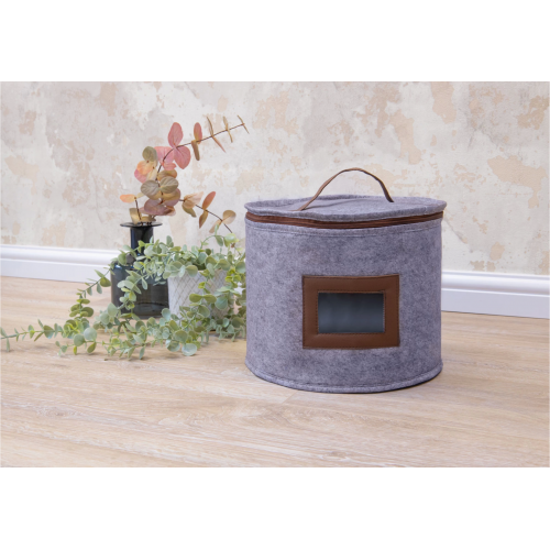 Deri Şeritli Pencereli Yuvarlak Çok Amaçlı Düzenleyici Organizer Kutu Keçe Çanta (mega) Deri Şeritli Pencereli Yuvarlak Çok Amaçlı Düzenleyici Organizer Kutu Keçe Çanta (mega)