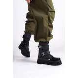 Lisinya948 Cırt Cırtlı Suya ve Soğuğa Dayanıklı Paraşüt Kumaş Rugan Kadın Bot ST Siyah Lisinya948 Cırt Cırtlı Suya ve Soğuğa Dayanıklı Paraşüt Kumaş Rugan Kadın Bot ST Siyah