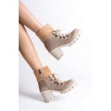 Lisinya948 Bağcıklı Fermuarlı Ortopedik Taban Topuklu Kürk Detaylı Süet Kadın Bot TT Ten Lisinya948 Bağcıklı Fermuarlı Ortopedik Taban Topuklu Kürk Detaylı Süet Kadın Bot TT Ten