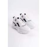 Lisinya948 Bağcıklı Ortopedik Taban Triko Detaylı Kadın Spor Ayakkabı BT Beyaz/Siyah Lisinya948 Bağcıklı Ortopedik Taban Triko Detaylı Kadın Spor Ayakkabı BT Beyaz/Siyah