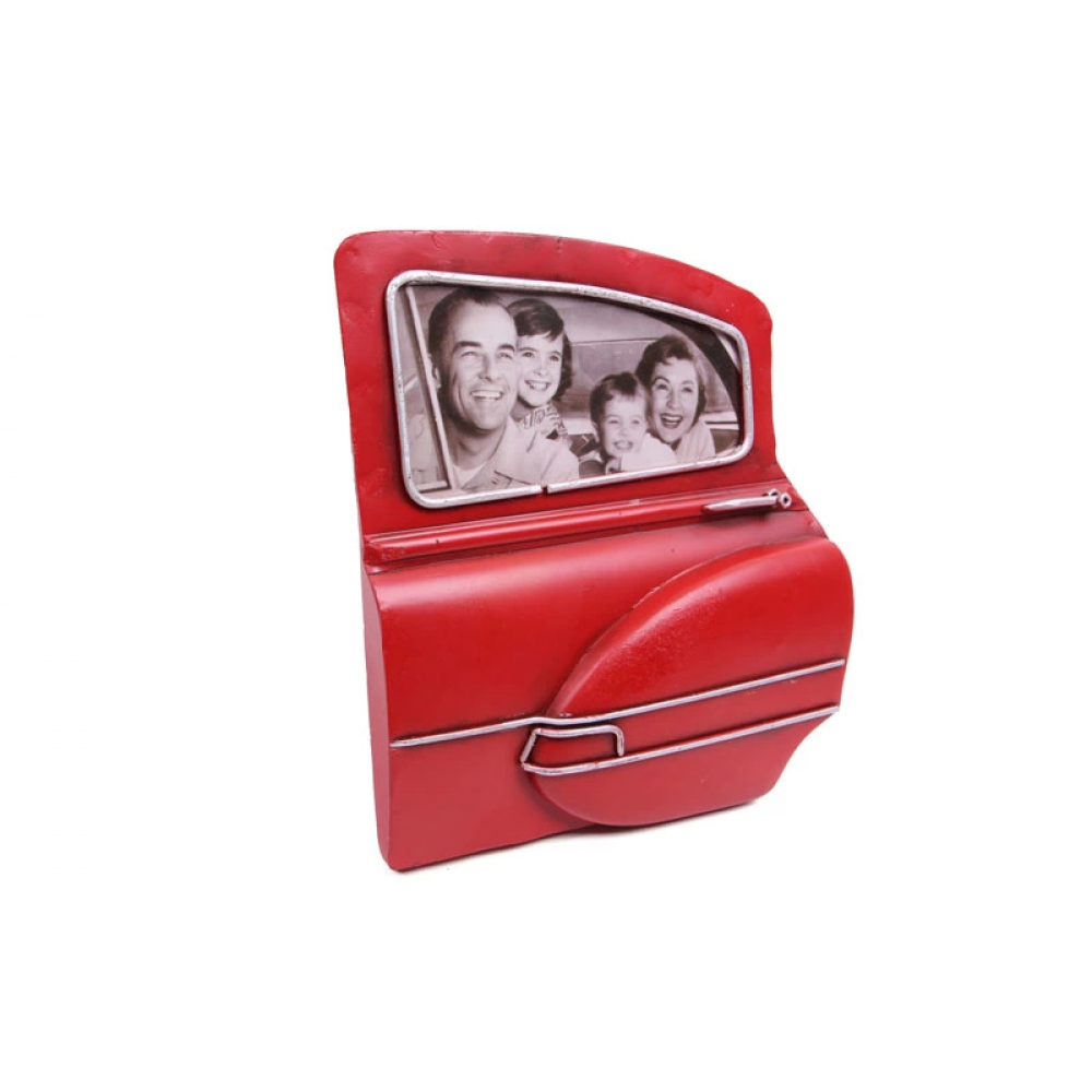 Vintage Tasarım Dekoratif Metal Çerçeve Araba Kapısı Temalı