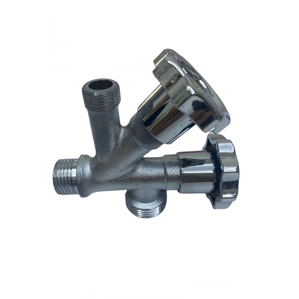 Dual Çiftli Çatallı Çamaşır Makinesi Ara Taharet Musluk Ara Musluk