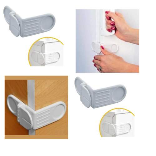 Bebek Çocuk Güvenlik Çekmece ve Dolap İçin Kendiliğinde Yapışkanlı Vidasız Köşe Kapak Kilidi Bebek Çocuk Güvenlik Çekmece ve Dolap İçin Kendiliğinde Yapışkanlı Vidasız Köşe Kapak Kilidi