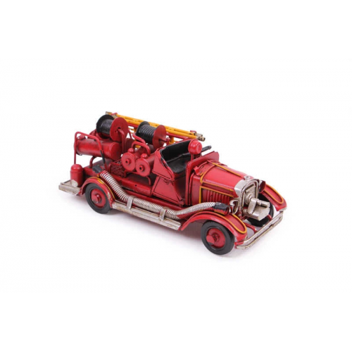 Vintage Tasarım Dekoratif Metal Araba İtfaiye Aracı Vintage Tasarım Dekoratif Metal Araba İtfaiye Aracı
