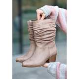 Vizon Süet Topuklu Bot