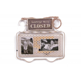 Vintage Tasarım Dekoratif Metal Kapı Yazısı Okul Otobüsü Dekorlu