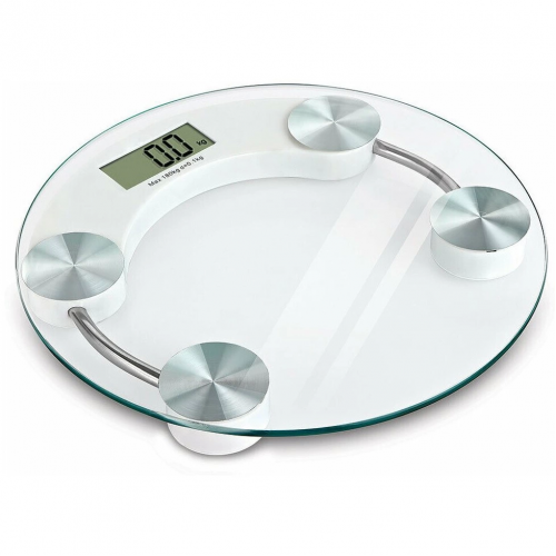 Yuvarlak Şeffaf Dijital Cam Baskül Terazi Tartı Yuvarlak Şeffaf Dijital Cam Baskül Terazi Tartı