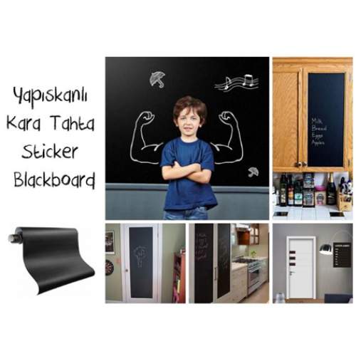 Yapışkanlı Kara Tahta-Yazı Tahtası sticker Yapışkanlı Kara Tahta-Yazı Tahtası sticker