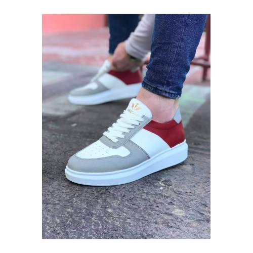 Beyaz Kırmızı Erkek Casual Ayakkabı Beyaz Kırmızı Erkek Casual Ayakkabı