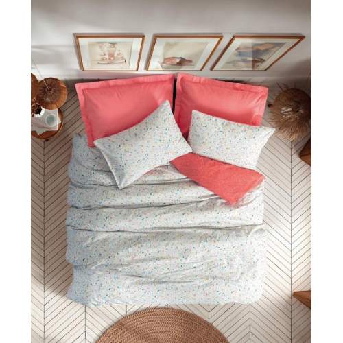 Tek Kişilik Petite Nevresim Takımı Messy Mercan Tek Kişilik Petite Nevresim Takımı Messy Mercan