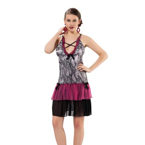 Renkli Dantel Gecelik