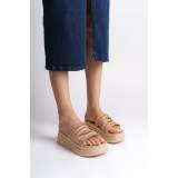 Lisinya948 Düz Topuklu Şeritli Taşlı Kalın ve Ortopedik Taban Kadın Terlik TT Ten Lisinya948 Düz Topuklu Şeritli Taşlı Kalın ve Ortopedik Taban Kadın Terlik TT Ten