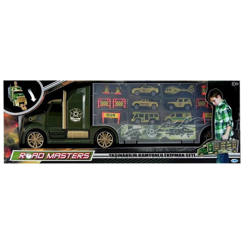 Taşınabilir Kamyonlu Asker Tır Seti - 666-05G (Lisinya) Taşınabilir Kamyonlu Asker Tır Seti - 666-05G (Lisinya)