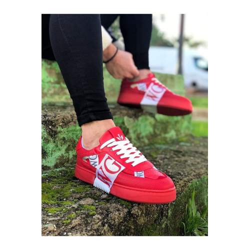 Kırmızı Erkek Günlük Ayakkabı Kırmızı Erkek Günlük Ayakkabı