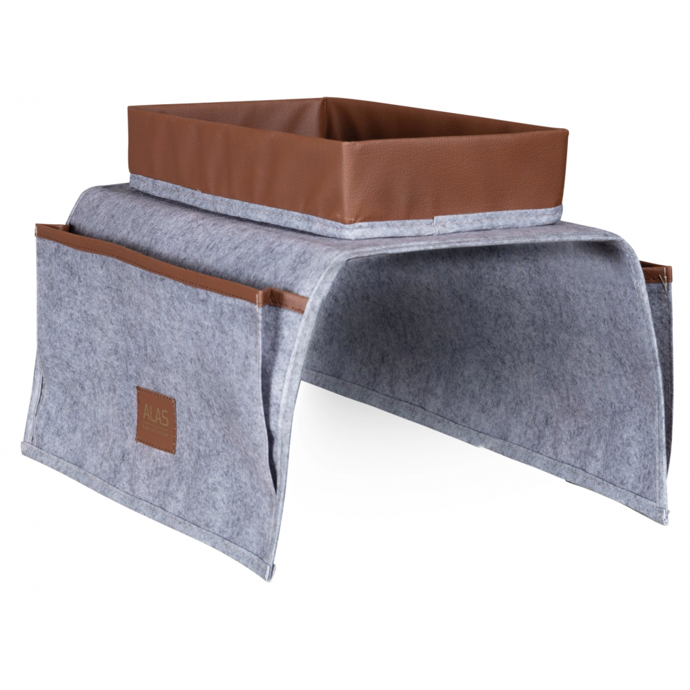 Çok Amaçlı Deri Şeritli Cepli Koltuk Kenarı Düzenleyici 03938