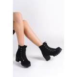 Lisinya948 Bağcıklı Fermuarlı Ortopedik Taban Suya ve Soğuğa Dayanıklı Topuklu Süet Kadın Bot ST Siyah Lisinya948 Bağcıklı Fermuarlı Ortopedik Taban Suya ve Soğuğa Dayanıklı Topuklu Süet Kadın Bot ST Siyah