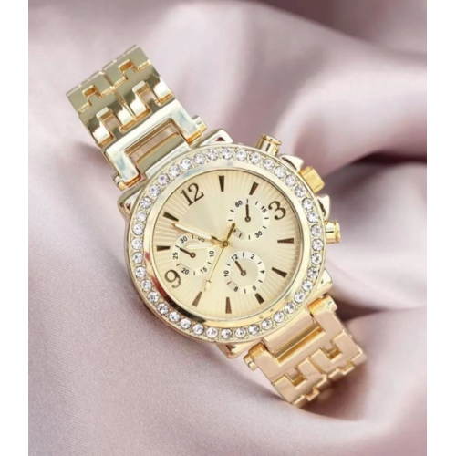 Zarif Ve Şık Özel Tasarım Zirkon Taşlı Metal Bayan Kol Saati (gold) Zarif Ve Şık Özel Tasarım Zirkon Taşlı Metal Bayan Kol Saati (gold)