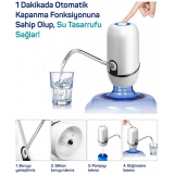 Kampta Piknikte Yazlıkta Şarjlı Damacana Otomatik Su Pompası