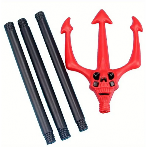 Kırmızı Renk Halloween Cadılar Bayramı Çatal 107 cm Kırmızı Renk Halloween Cadılar Bayramı Çatal 107 cm