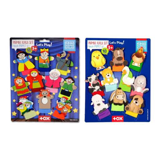 2 Set - 20 Parça Masal Kahramanları ve Evcil Hayvanlar Parmak Kukla 2 Set - 20 Parça Masal Kahramanları ve Evcil Hayvanlar Parmak Kukla