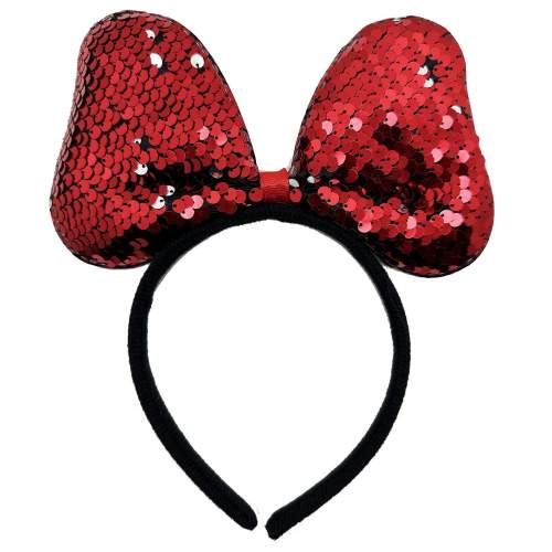 Renk Değiştiren Pullu Payetli Fiyonk Parti Tacı Kırmızı Gümüş Renk 20x16 cm Renk Değiştiren Pullu Payetli Fiyonk Parti Tacı Kırmızı Gümüş Renk 20x16 cm