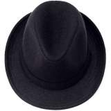 Çocuk Boy Siyah Kumaş Fötr Şapka Gösteri Şapkası Michael Jackson Şapkası 54 No Çocuk Boy Siyah Kumaş Fötr Şapka Gösteri Şapkası Michael Jackson Şapkası 54 No