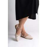 Lisinya948 Lastikli Ortopedik Rahat Taban Taş Detaylı Kadın Babet Ayakkabı KT Krem Lisinya948 Lastikli Ortopedik Rahat Taban Taş Detaylı Kadın Babet Ayakkabı KT Krem