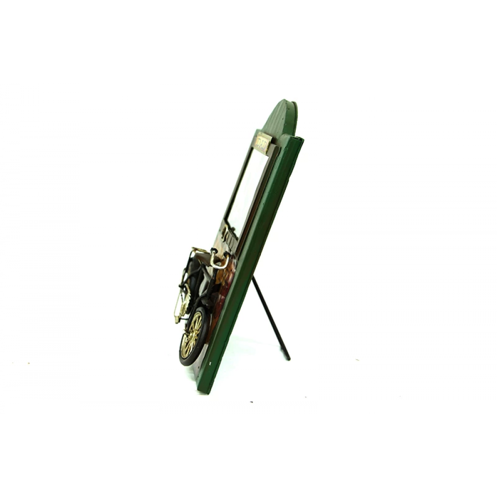 Vintage Tasarım Dekoratif Metal Çerçeve Bisiklet Dekorlu